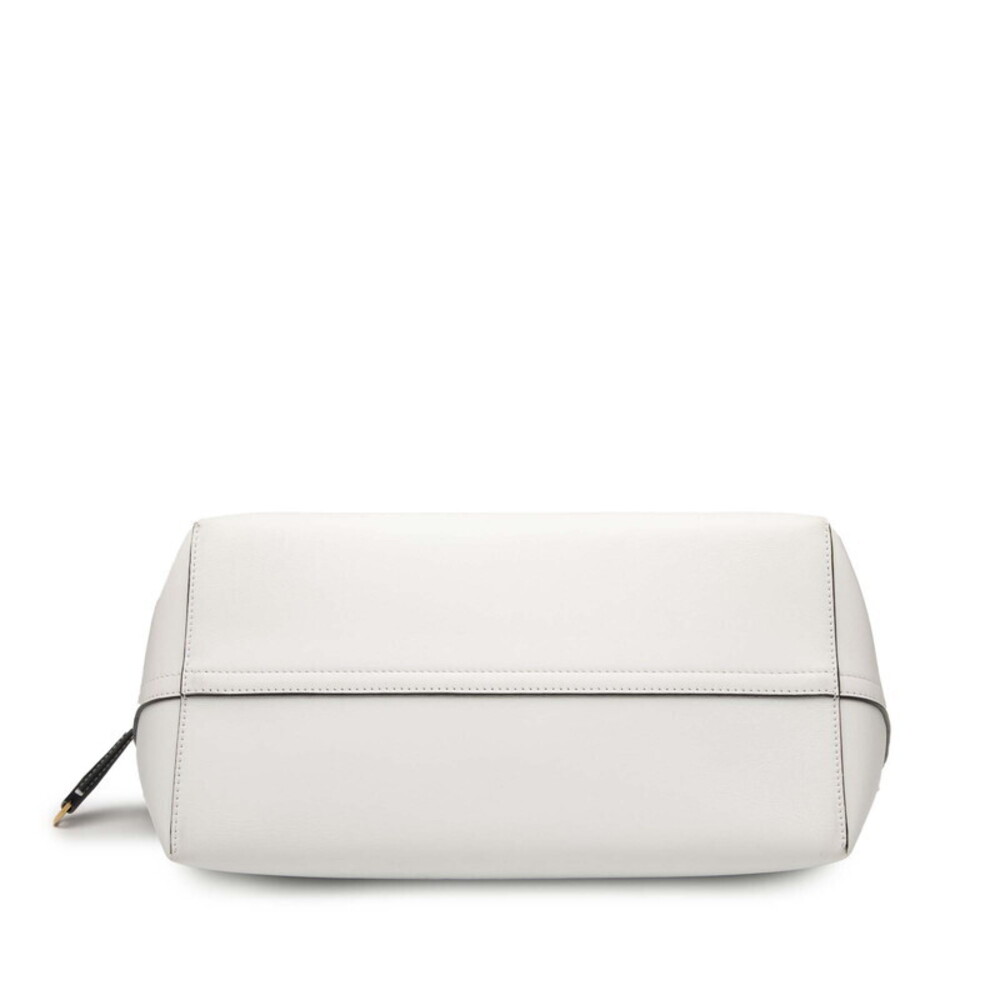 Burberry Pocket Bag Handbag Shoulder White Black Leather - Picture 3 of 7